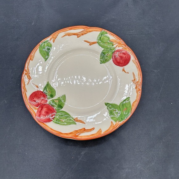 Franciscan Other - Vintage Franciscan Apple Bread Plate 6.5" Hand Painted USA Ceramic Dish 1960s